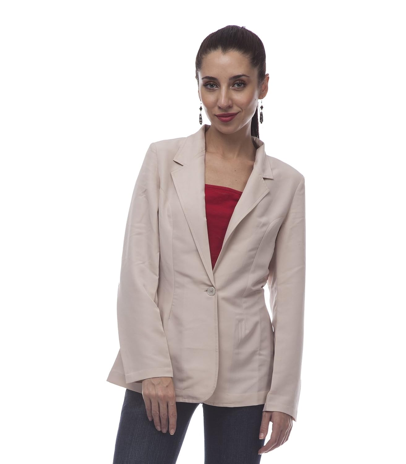 @499 full sleeves casual beige blazer