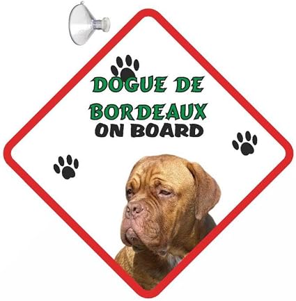 Dogue De Bordeaux French Mastiff Hund Zum Aufhangen Auto Schild Mit Gummi Sucker 95 Amazon De Kuche Haushalt