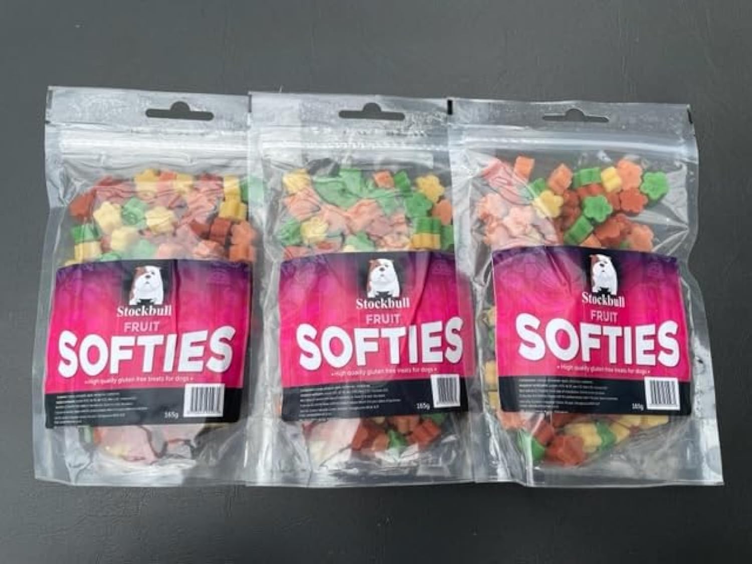 Stockbull Fruit Softies Dog Training Treats (3 x 165g Bags)