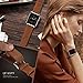top4cus Genuine Leather Band iwatch Strap Compatible with Apple Watch Series 6, SE, 5, 4, 3/2/1 and Sport Edition, Stainless Steel Clasp (42mm, Retro Old Brown)