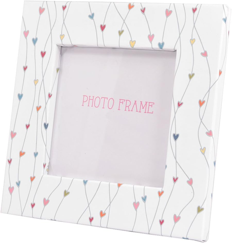 Ella Bella Rose Hearts Pattern Photo Frame 3.5" x 3.5" Photos Pretty Gift Idea
