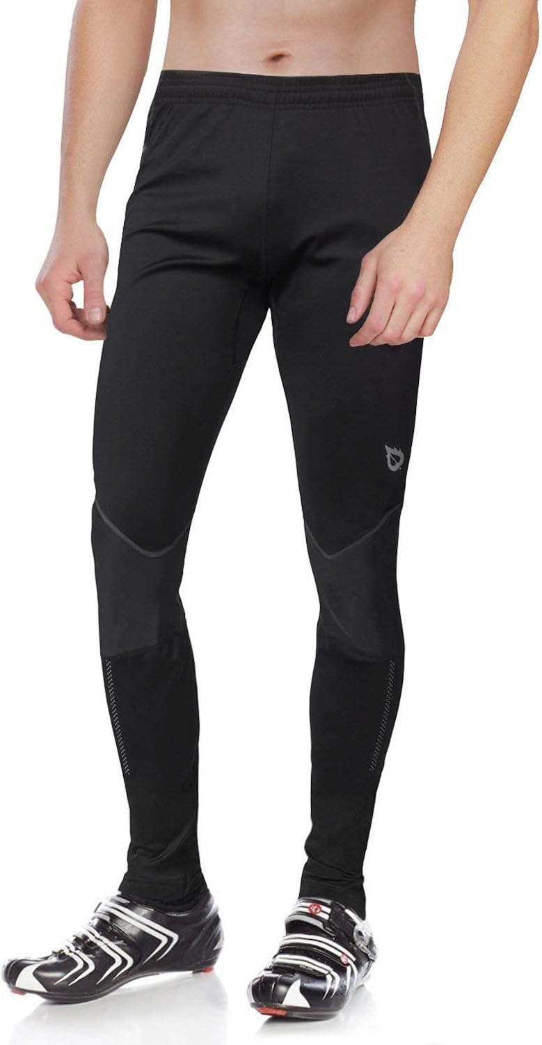 BALEAF Men's Thermal Running Cycling Tights Athletic Outdoor Compression Pants for Bike : Clothing