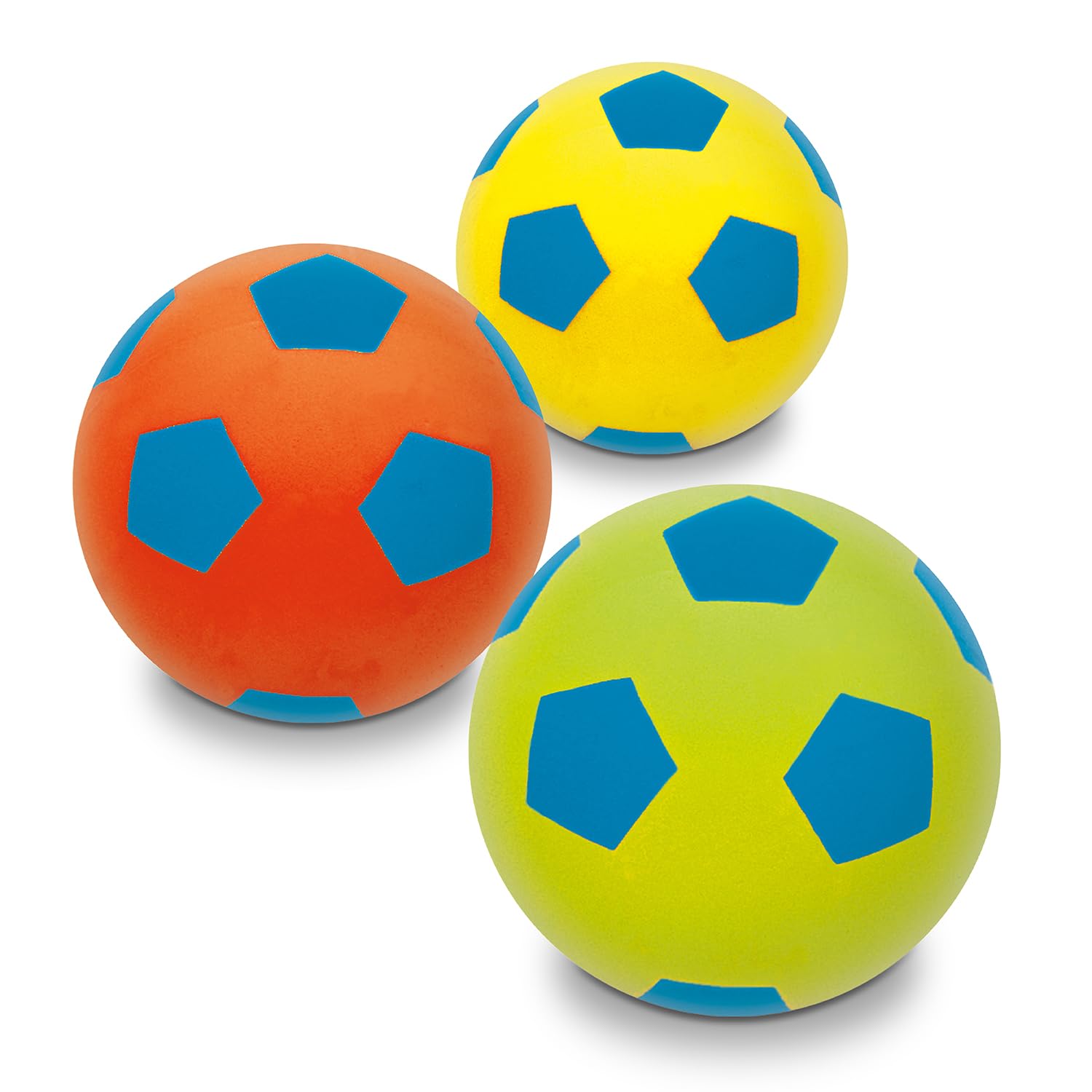 Mondo Toys - Soft Fluo Ball 200 - Sponge Ball Diameter 20 cm - 1 Soft Ball - Assorted Colours - 07926