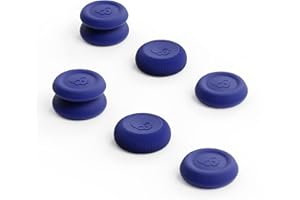 Skull & Co. Skin, CQC and FPS Thumb Grips Joystick Cap Analog Stick Cover for XBOX (XSX/XB1) Controller - Neon Blue, 3Pairs(6