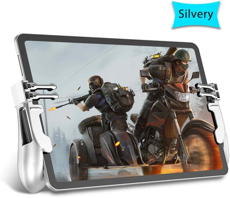 Mobile Game Controller,New H11 Tablet 6-Finger Game Artifact,Wireless Gamepad Key Mapping Shooting Aim Gaming Controller with Flexible Joystick for Android iOS,Compatible with Multiple tablet models