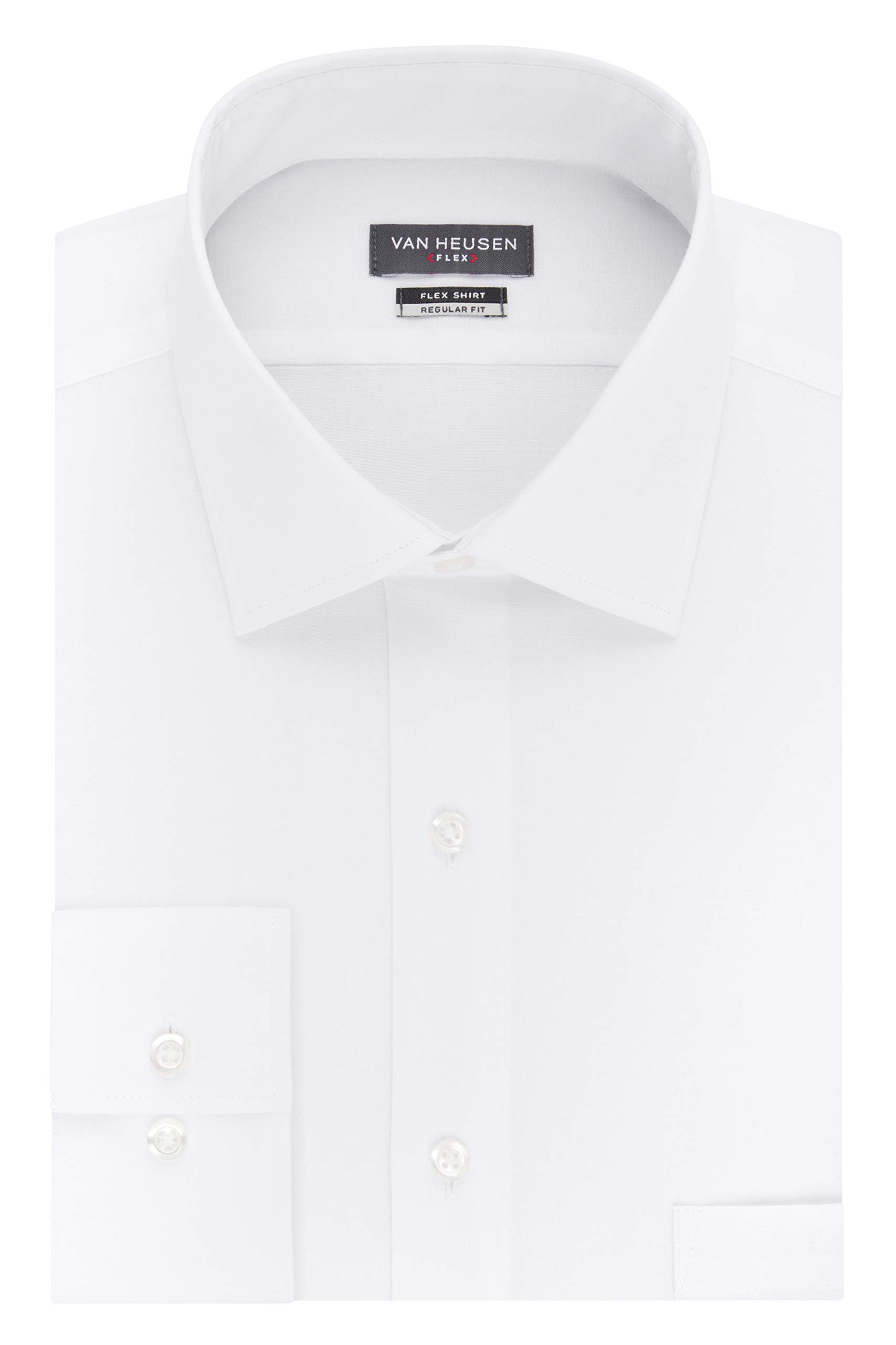 Van HeusenMen's TALL FIT Dress Shirt Flex Collar Stretch Solid (Big and Tall)