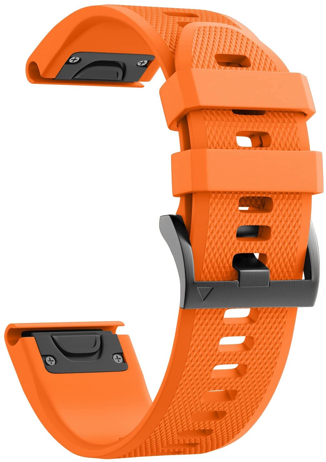 Fleshy Leaf 22mm Band Bracelet Strap Compatible for Garmin Fenix 7,Fenix 6,Fenix 6 Pro,Fenix 5,Fenix 5 Plus,Approach S60 S62,Forerunner 935 945,Quick Release Strap Wristband (Orange)