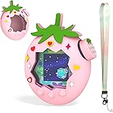 OAJ Strawberry for Tamagotchi Paradise Silicone Case with Lanyard | Neck Strap Accessories, All-Arounds Protection (No Device)