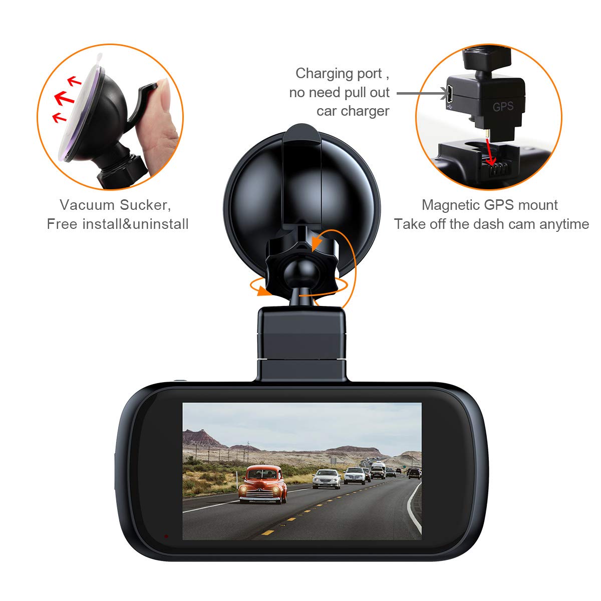 Car Dash Camera,EACHPAI K2 3\