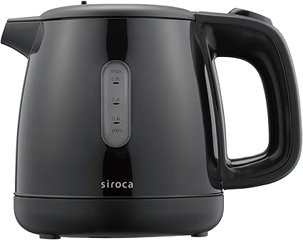 Amazon シロカ 電気ケトル 0 8l 湯こぼれ防止機能付 Sek 8 0 8l ブラック Siroca シロカ ホーム キッチン 通販