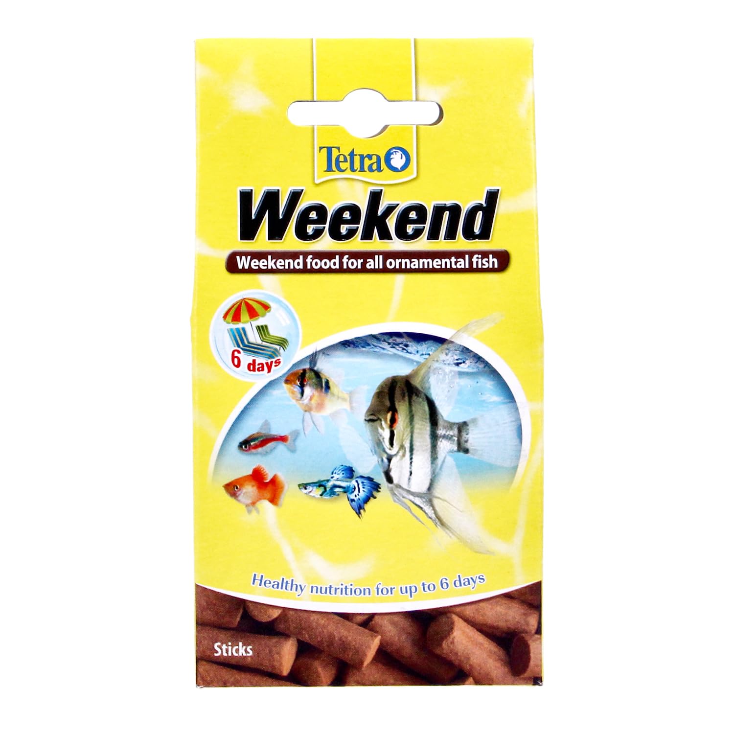 TetraMin weekend food (compact feeding sticks for supplying all ornamental fish at the weekend or Over period of absence up to 6 days), 20 pieces