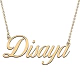HUAN XUN Customized Custom Simple Any Name Necklace