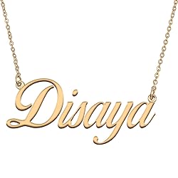 HUAN XUN Customized Custom Simple Any Name Necklace