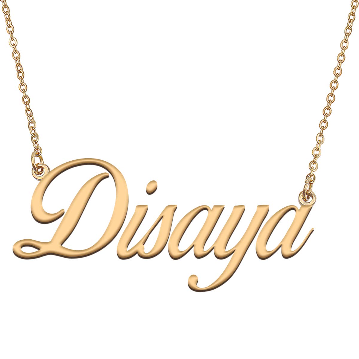HUAN XUN Customized Custom Simple Any Name Necklace