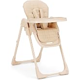 Delta Children - babyGap 3-in-1 Classic Convertible High Chair for Babies &amp; Toddlers &ndash; 7 Height Positions, 3 Recline Settings, Dishwasher-Safe Tray, Compact Fold, Oatmeal