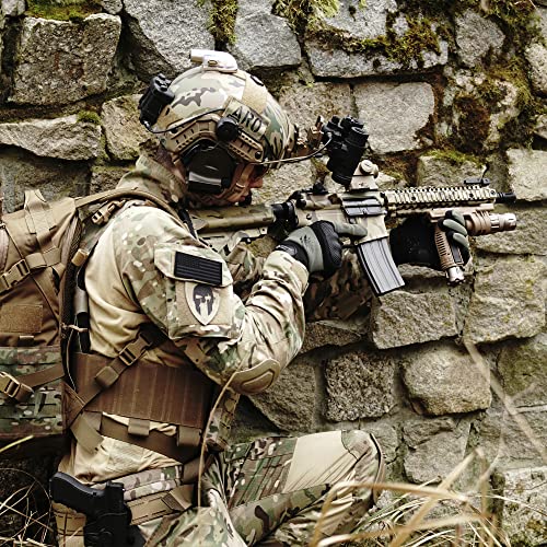 2Pcs IR Reflective Tactical Morale Flag Patch American Flag US United States of America Military Uniform Emblem Patches Balck