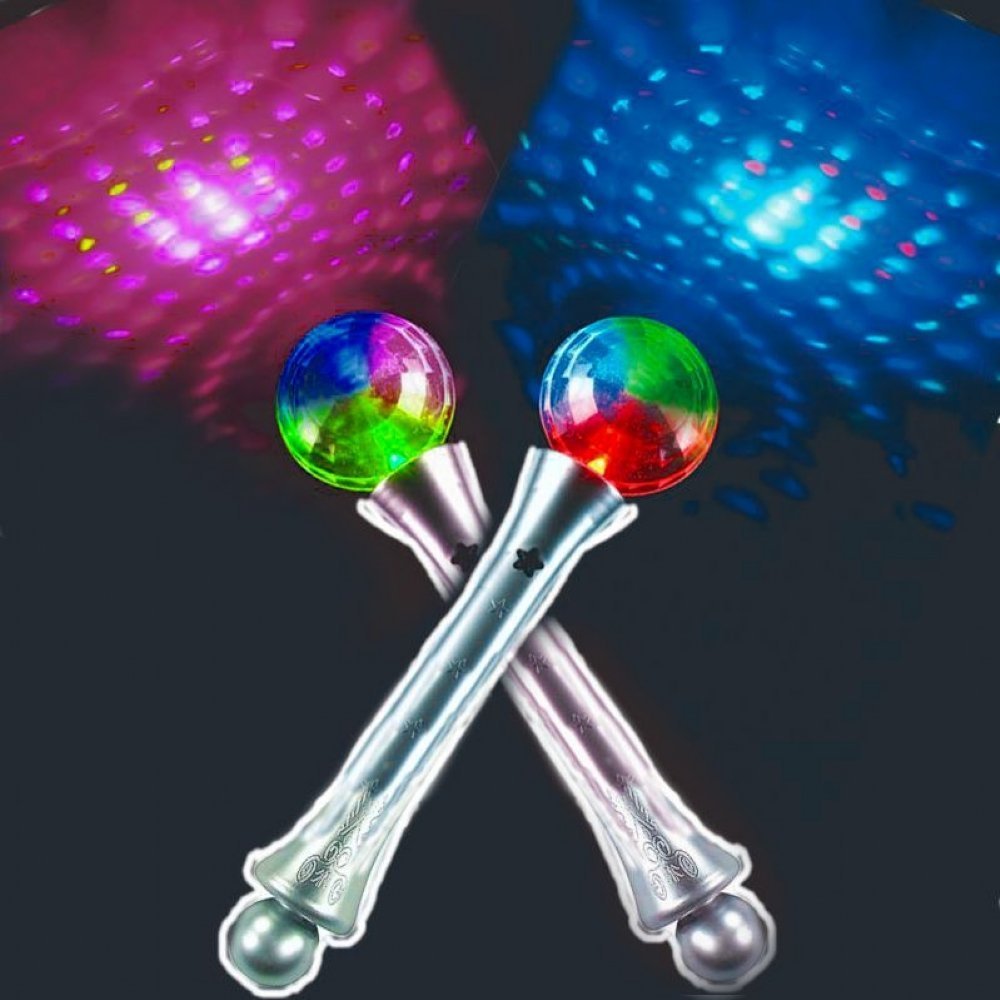 MunchieMoosKids Light Up Projector Globe - LED Light Source - Disco Atmosphere - Home Lighting Fun Wand