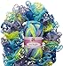 Clearance Pack of 3 Balls Metallic Dee Ruffle Scarf Yarn Mix Colors Lot (mix22)