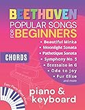 Beethoven Popular Songs for Beginners: Easy Piano