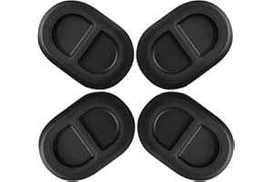 Aochuang 4 Pcs for Jeep Drain Plugs, Rear Floor Pan Body Plugs for 2014-2018 Jeep Wrangler JK & JL, Floor Rubber Replacement Plugs 4 Black Floor Pan Plugs 68194821AA