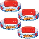 Spider Man Light Up Bracelet - 3 1/2" x 7/16" | Multicolor | 4 Pcs.
