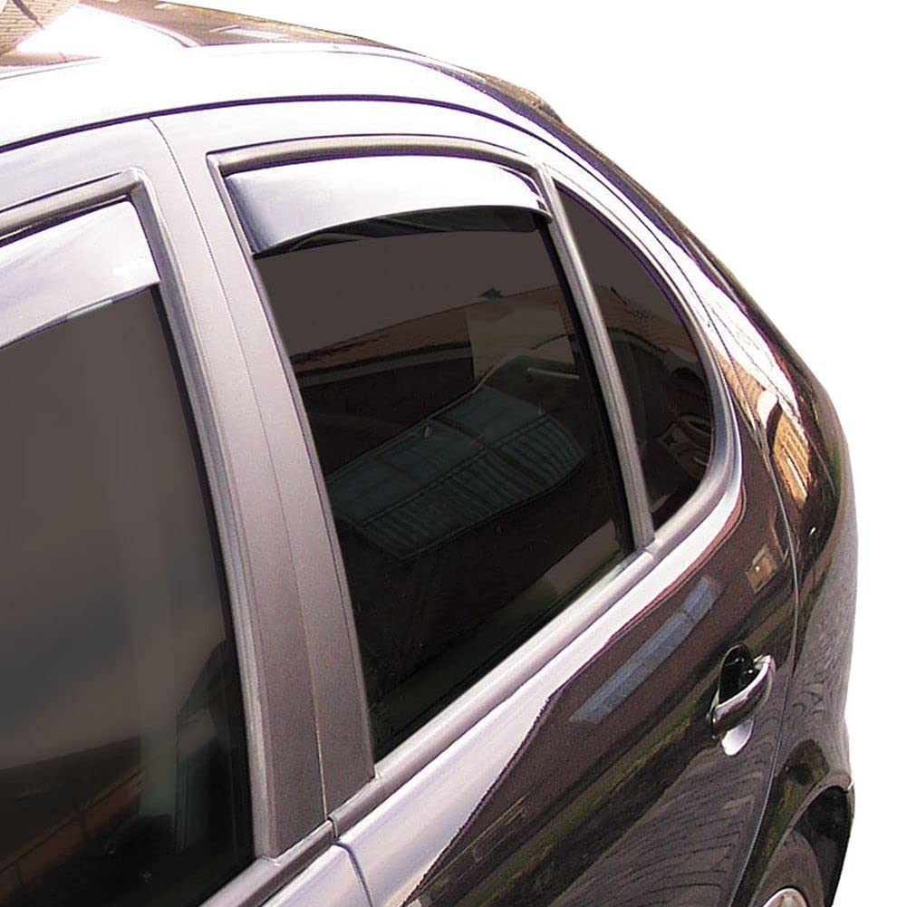 ClimAir Wind Deflectors Master Black Rear Compatible with Seat Ateca 2016 Onwards