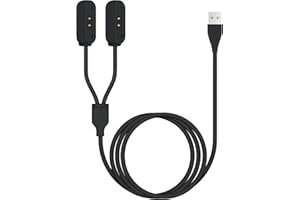 Gltire 2 in 1 Portable Magnetic Charger Cable for Tractive GPS Tracker - Fast Charging USB Cord Compatible with Tractive Dog Pet GPS Trackers, Durable & Compact Design for Home/Outdoor Use (Black)