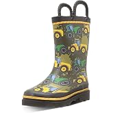 Western Chief Kids Premium Waterproof Rain Boots for Boys and Girls | Built for outdoor play, pull-on loops for self-dressing, comfort EVA insole, rubber traction outsole, toddler to big kid size