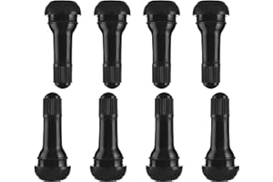 ZIMISI 8PCS TR413 Tubeless Tire Valve Stems, Universal Rubber Snap-in Tire Valve Stem Replacement, Standard Vehicle Tires Valves Accessories for Tubeless 0.453 inches 11.5mm Rim Holes (TR413)