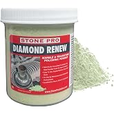 Diamond Renew Polishing Powder - Diamond Abrasive for Marble, Travertine &amp; Limestone - Professional Grade - Restores &amp; Enhances Shine - Easy to Use (1 lb)