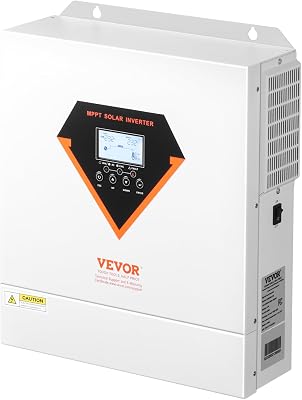 Onduleur Solaire Hybride 6000 W Chargeur à Onde Sinusoïdale Pure Tout-en-un, 48 V CC vers 220/230 V CA Monophasé, Contrôleur Solaire MPPT 120 A Intégré, pour Systèmes Photovoltaïques Hors Réseau