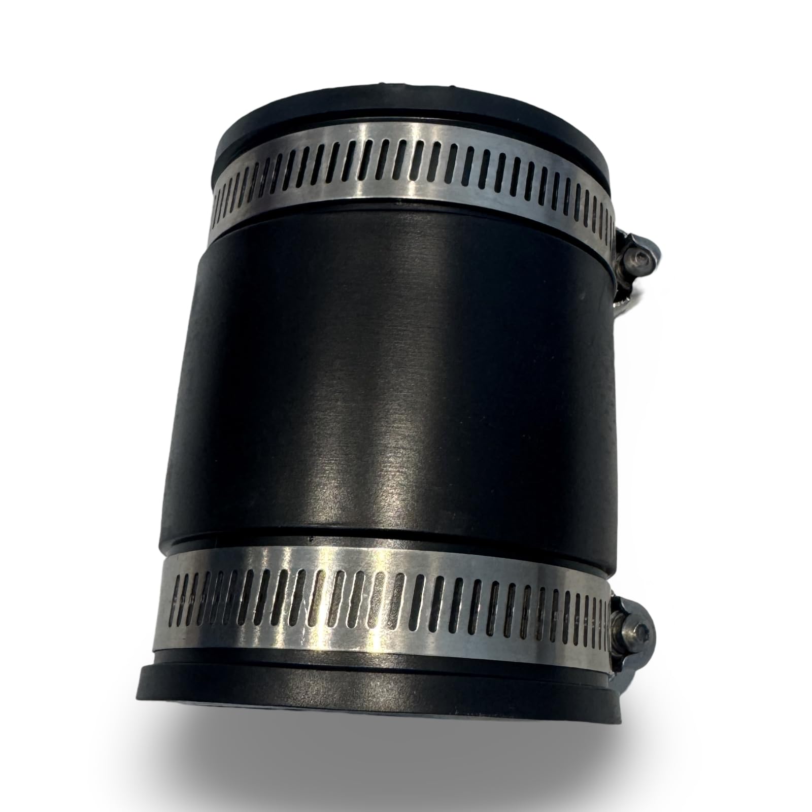 Aqua Universe 2" Flexible Rubber Coupling, Connector with Hose Clips for Copper, PVC, Cast Iron and Steel Pipes, Fits in Pipe Sizes Between 50mm - 63mm