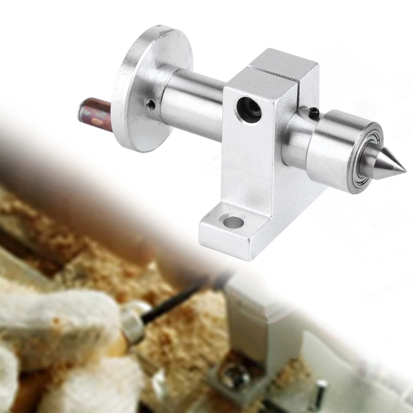 Adjustable Double Bearing Live Center Revolving Center DIY Parts for Mini Lathe Machine Woodworking Tool