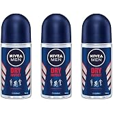 Nivea Men's Dry Impact Roll-On Deodorant - 1.69 fl oz - Pack of 3