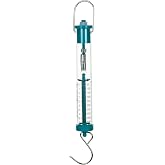 Eisco Labs - Acrylic Tubular Spring Scale (Dynamometer) 5N/500g Capacity - Spring Scale, Pull Scale, Force Meter, Force Spring, Spring Scales for Science