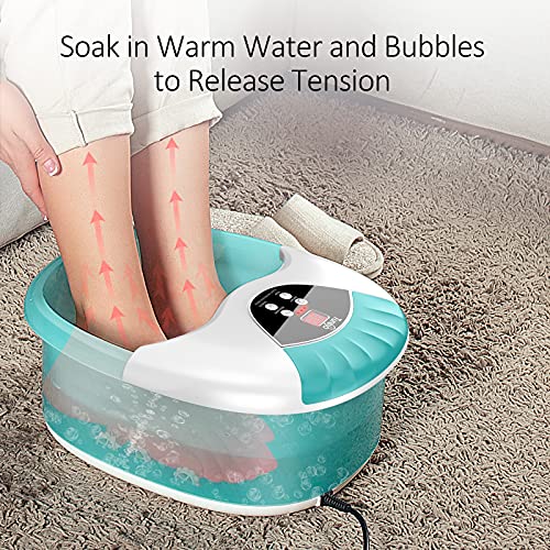 Turejo Foot Spa, Foot Bath Spa With Heat And Massage, Bubble, Infrared