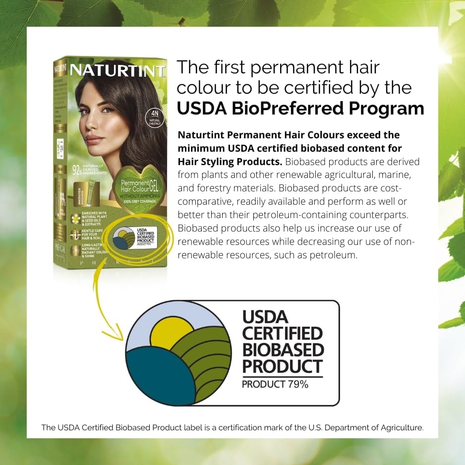 Naturtint Hair Color Permanent, 4N Natural Chestnut, 5.28 Ounce