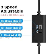 ELUTENG 80mm USB Fan 5V Double Row 3 Speed PC Laptop Cooling Cooler 8cm view 3