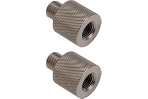 SG Store 2pcs 3/8x24 UNF Female to M10x1.5 Male Telescopic Antenna Adapter Used to Connect CB Magnetic Antenna Base