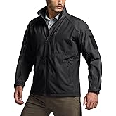 CQR Men's Tactical Softshell Jacket, Winter Warm Fleece Lined Coat, Water Resistant Outdoor Hunting Hiking Rain Windbreaker