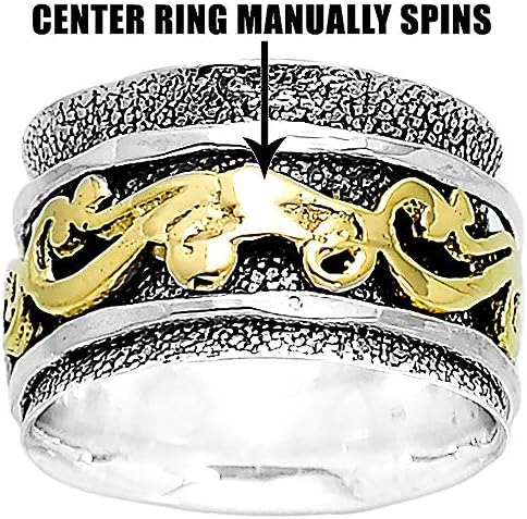 Desiregem Anti Anxiety and Worry Less Spinner Ring Spinning Size DGR1019 (7)