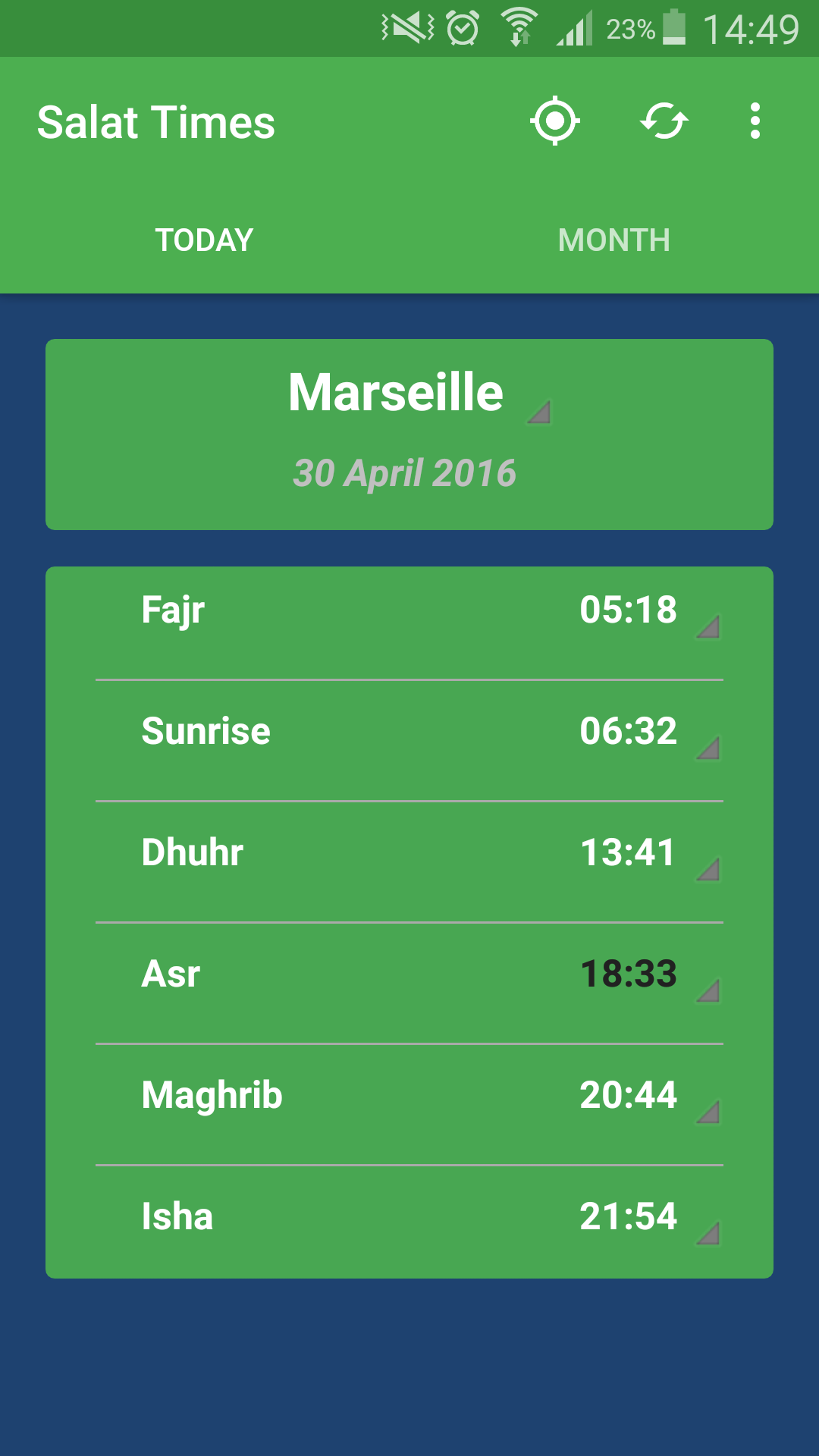 Salat Times Pro Appstore for Android