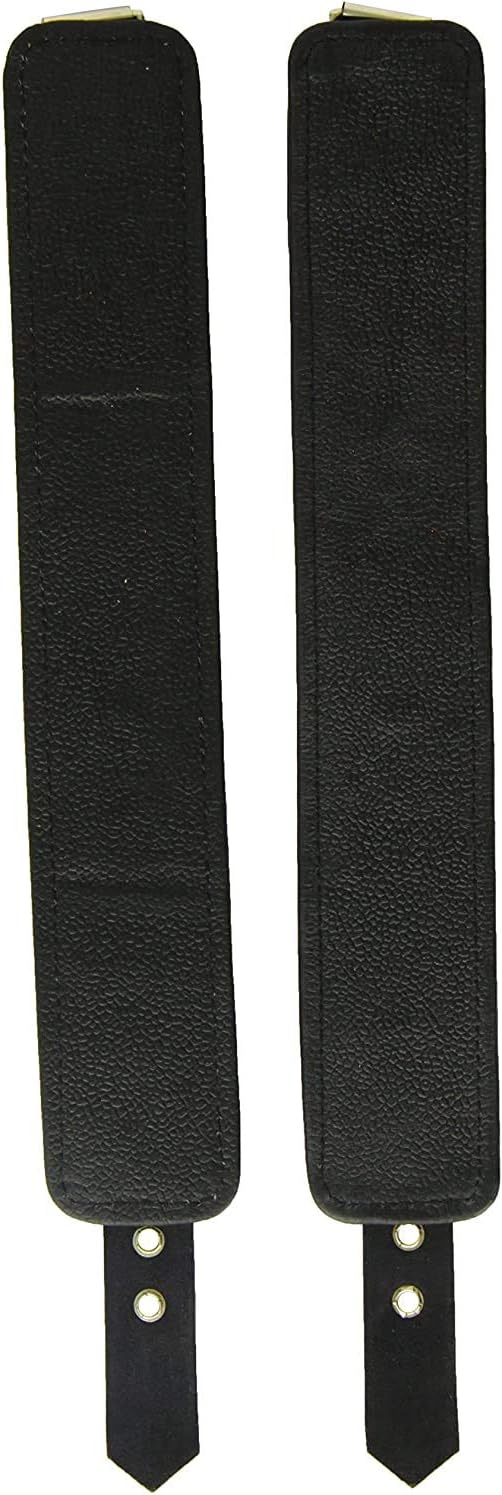 Rouge Garments Plain Leather Wrist Cuff, Black - Image 3