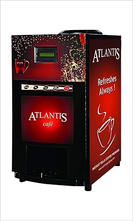 PRASHANTHA Atlantis 2 Lane Tea and Coffee Metal Mini Vending Machine with New Door (Refreshes Always) with Free Laptop Backpacks