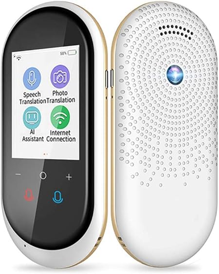 Wfiznb Portatil T8 Traductor Voz Traduccion Muama Enence Tradutor 2 4 Pulgadas Foto Traducir 104 Idiomas Traductor Translaty Blanco Amazon Es Hogar