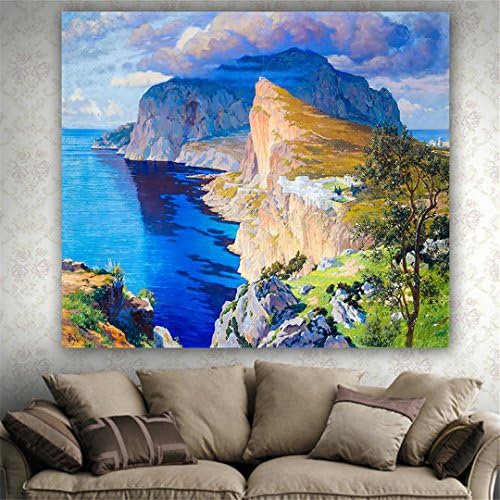 Home Decor Wall Hanging Blanket Tapestry Comfortable Beach Throw Towel Landscape Scenic Print Supersoft Tapestries