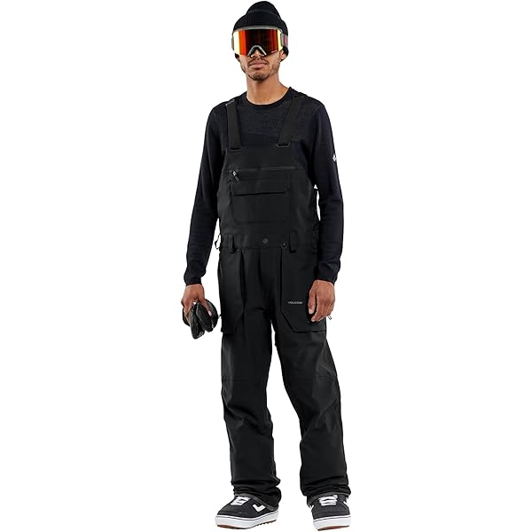 Amazon.com: Volcom Men's Roan Bib Overall Black S5 XS
