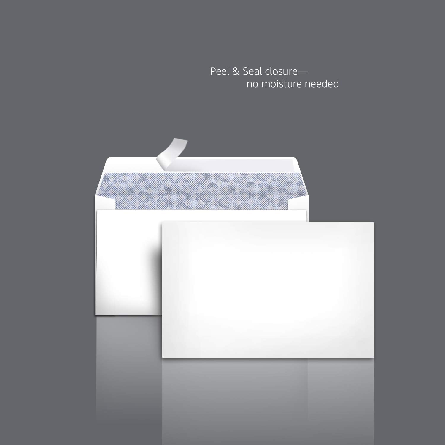 Basics #6 3/4 Security-Tinted Envelopes with Peel & Seal, 300-Pack : Office Products
