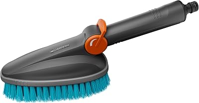 Gardena Cleansystem Hand-Held Brush M hard Hose Connection Scrubber