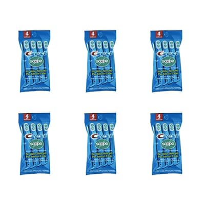 Crest Scope | Mini Brushes-Disposable Toothbrushes with Toothpaste and Pick For Work or Travel (4 count, 6 pack (24 brushes))